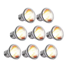 8PCS UVA+UVB Reptile Heating Light Bulb Snake Turtle Pet Full Spectrum Basking UV Light Bulbs Heating Light