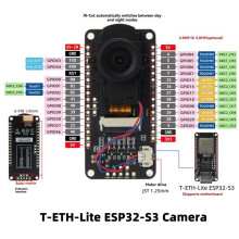 LILYGO T-ETH-Lite ESP32 ESP32-S3 Dev Board W5500 Ethernet PoE Support MicroSD MQTT Web OTA IoT Node Power POE Module