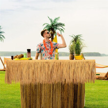 Tak för Tiki Bar, Mexikansk Tiki Hut, Grästak, 6,56 Fot X 20 Tum, Konstgjord , Halmtäcke, Palapa Gräsrulle, 2 St
