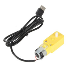 Motor de Redução de Eixo Único Projetado com Precisão, DC5V, 59RPM, Relação 1:220