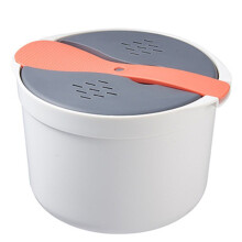 Mikrowellen-Reiskocher, Tragbarer Lebensmittelbehälter, Multifunktionaler Dampfgarer, Reiskocher, Bento-Lunchbox, Dampfgarer