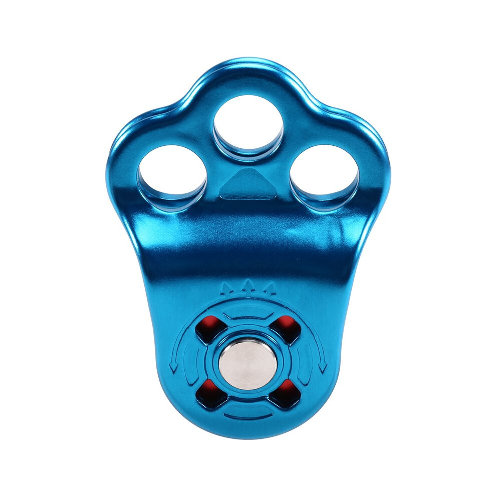 Climbing Pulley, 30Kn Three Holes Bearing Single Pulley, Rock Climbing Pulley For 14Mm Rope Hauling Rock Climbing 6033826279491