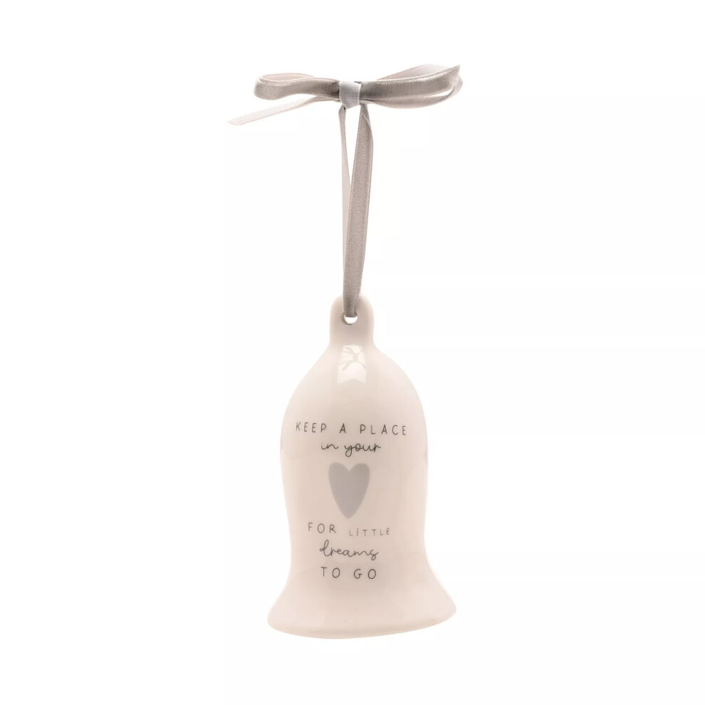 Celebrations Moments Dreams Ceramic Bell Hanging Ornament