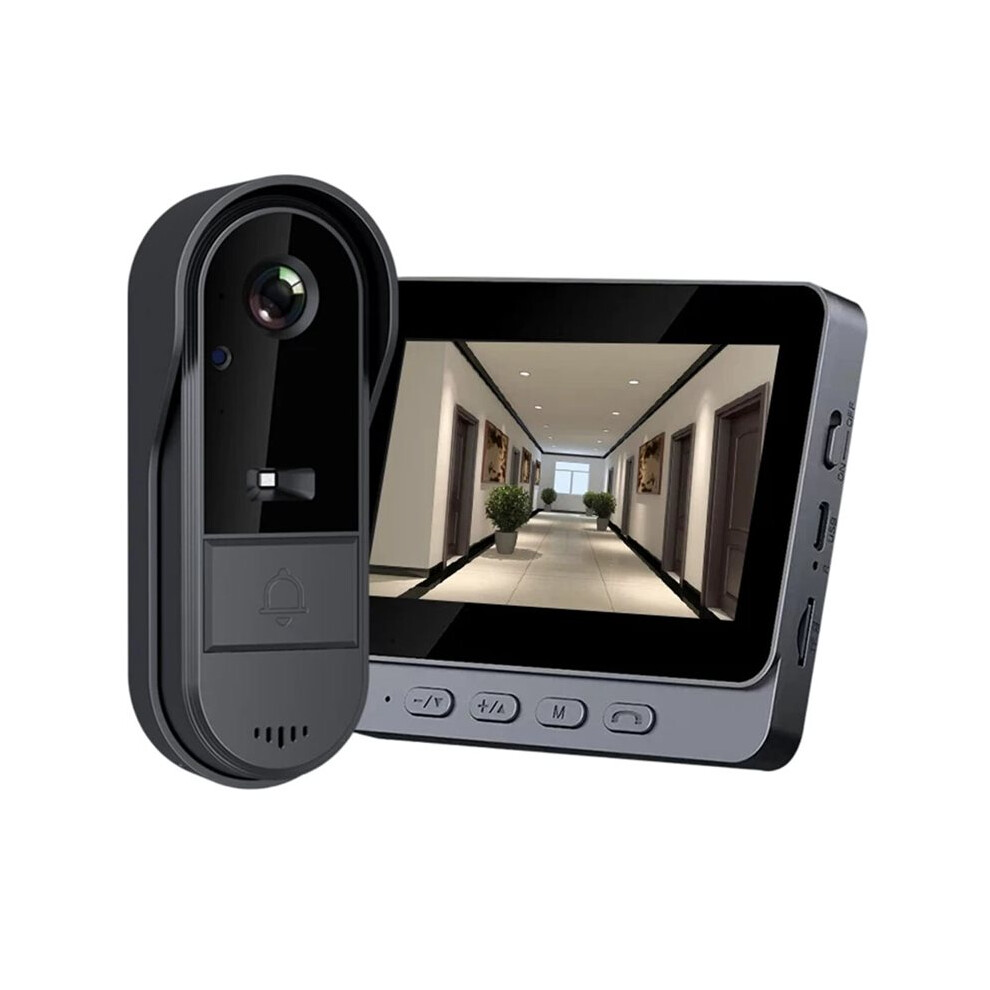 Wifi Wireless Video Doorbell Two-Way Outdoor 1080P Hd Cam Wireless Intercom Voice Home Waterproof Doorbell 6033779517831