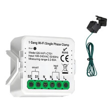 1-Kanal 80-A-Tuya-WLAN--Energiezähler Zur Überwachung Des Stromverbrauchs und der Solarstromproduktion, Bidirektionale Verbrauchsmessung