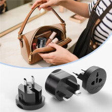 2 Adaptadores de Tomada Internacionais para Viagem, Adaptador de Energia Universal, para EUA, UE, Reino Unido, Austrália e 160 Países