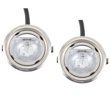 2 St 20W Halogenlampor för Köksfläkt 65 mm Klarglas 12V AC för Utsugs- och Ventilationsfläktbelysning