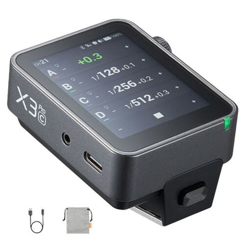 X3Pro C TTL Wireless Flash Trigger 2.4GHz Wireless X System  Integration APP Control Fast Charging Long Runtime