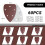 Multi Tool Sanding Pads, 60 Pcs Mouse Detail  SanderPads, 5 Hole Sanding Sheets Assorted for Sander SandersPads 7