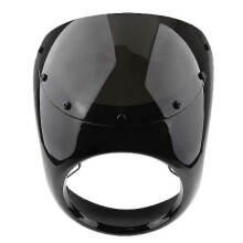 Opał motocyklowy lampy głównej szerokości 28 cm z czarnego plastiku,防风 i osłona przed kurzem do poprawy stabilności