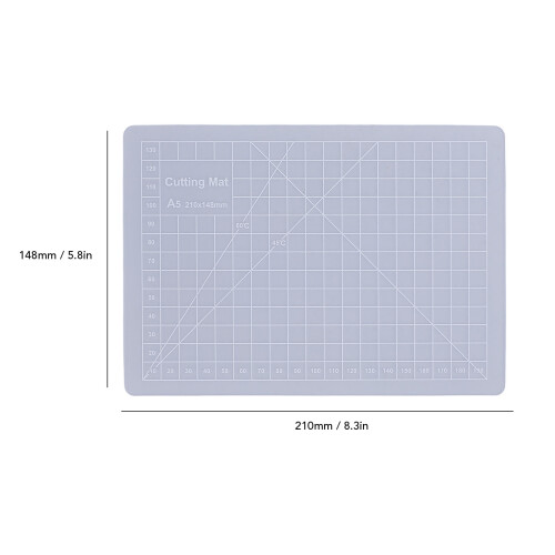 Transparente Schneidematte - A5 PVC-Verbund, 1 Stück 1