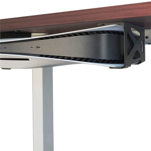 Metal Storage Stand for PS5 Console Under Desk PS5 Console Storage Base for Under Desk Space Saving Mount 1