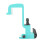 Aquarium Air Check Flow Control Switch Valve Waterproof Plastic 50mm 9