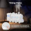 USB Essential Oil Diffuser 300ML Train Cool Mist Humidifier Quiet Aromatherapy Diffuser with Night Light for Bedroom 3