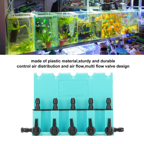 Aquarium Air Check Flow Control Switch Valve Waterproof Plastic 50mm 2