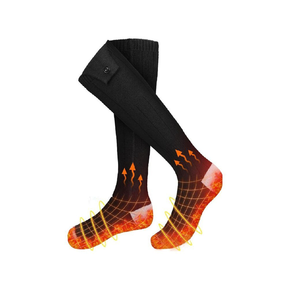 Saudism Heated Sock For Women Men Rechargeable Washable 5000Mah With 4 Heating Levels For Hiking Camping Outdoor B