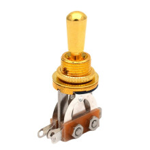 Electric Guitar 3-Way Toggle for Open Shaking Guitar Amplifier Compatible,Gold