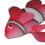 Silicone Floating Clownfish Decoration with Glowing Effect, Red 7