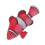 Silicone Floating Clownfish Decoration with Glowing Effect, Red 4