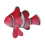 Silicone Floating Clownfish Decoration with Glowing Effect, Red 5