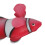 Silicone Floating Clownfish Decoration with Glowing Effect, Red 3