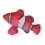 Silicone Floating Clownfish Decoration with Glowing Effect, Red 8