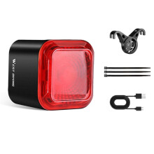 WEST BIKING Bike Tail Light  Sensing MTB Road Bike Rear Light Type-C Charging Taillight Cycling Accessory  Bow