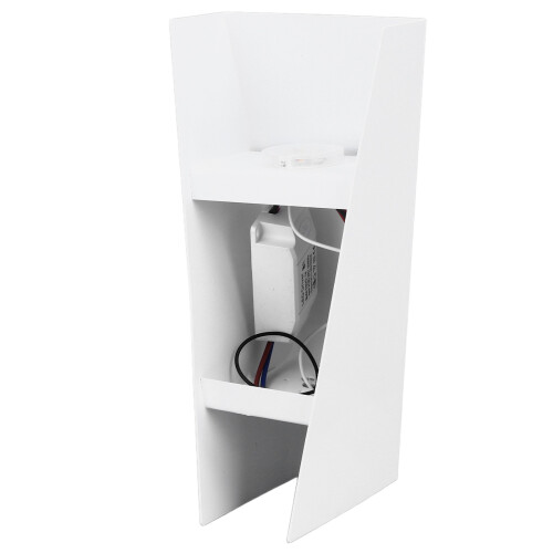 Contemporary LED Wall Light Trapezoid Up Down Lamp White Shell 85-265V 2