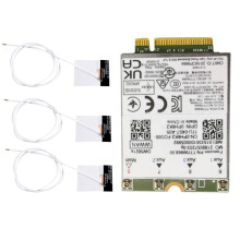 T77W968 DW5821E X20 Módulo 4G LTE Cat16 Gigabit 4G Placa Sem Fio para Laptop 5420 5424 7424 7400 + 3 Antenas X