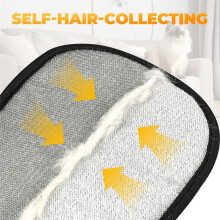 Electrostatic Gloves Pet Hair Removal Glove for Cats & Dogs, Pet Hair Remover Glove for Couch, Furnitur Washable(2PCS)