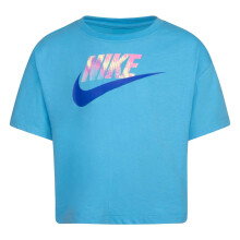 (3-4 Years, Blue/Pink) Nike Girls Futura Digital Print T-Shirt