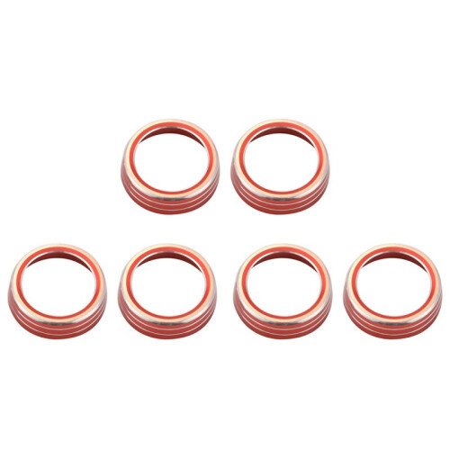 6X pour la 10E GéNération de   Garnitures de Bouton de Climatisation,Interrupteur de Température de la Climatisation,Anneaux de Commande