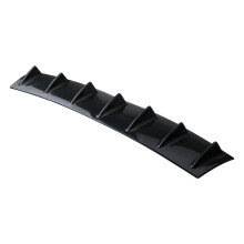 Universal Auto Hecksplitter  Bumper Diffusor 7 Fin HeckstoßStange Lip Spoiler für    Gloss Schwarz A