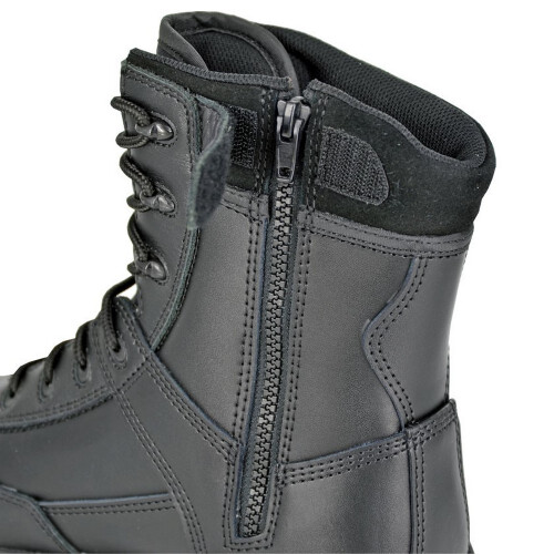 (6 UK, Black) Grafters Mens Tiger Leather Combat Boots 2