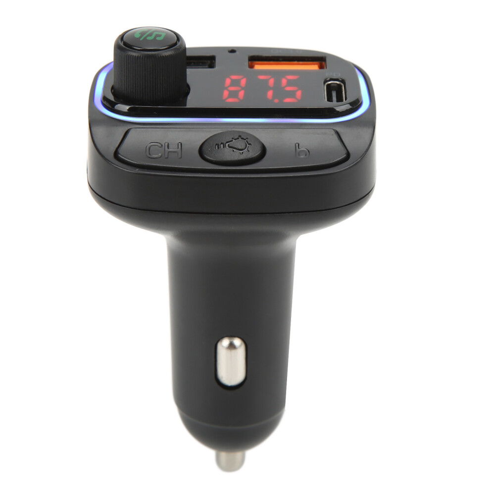 Quick Charge Bluetooth Fm Transmitter Hands-Free Calling Wireless Radio Car Kit Mp3player Crystal Clear Music Streaming Noise Reduction Technology7 9180479419563