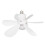 E27 LED-Deckenventilator 400 U/min Blume 6-Flügel Weiß 10