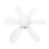 E27 LED-Deckenventilator 400 U/min Blume 6-Flügel Weiß 1