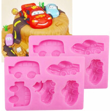 (As show, One size) HengKe 2 Pieces 5 Car and Sports Car Shape Silicone Molds Food Grade Cake Molds Cake Baking Molds, Cake Pan Muffin Cups Handmade Soap Molds Icing,Bisc