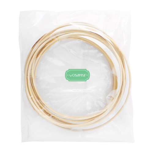 2Stk Handarbeitsringe Bambus Gold DIY Und Bastelbedarf 2