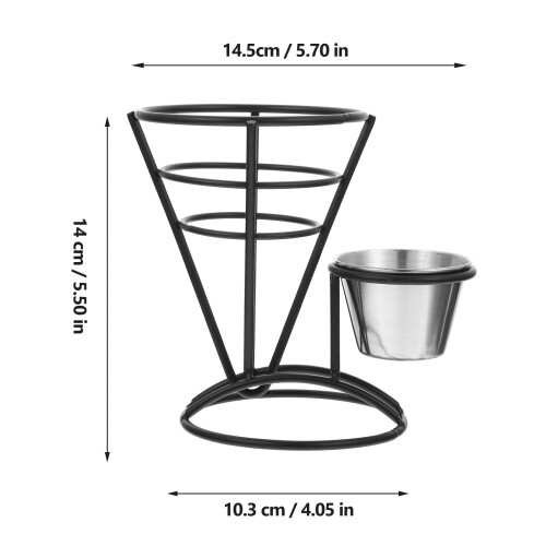 Schwarzer Snackkorb Aus Für Und Saucen Zuhause 2