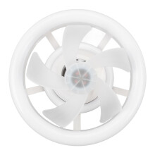 Luz LED para ventilador de techo, 3 colores regulables y atenuable, 5 aspas