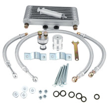 Kühlersatz 125 ml Aluminium Silber für CB CG Motor
