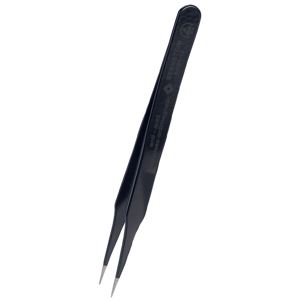 Bernstein 5-051-13 Esd Smd Tweezers Straight 120Mm