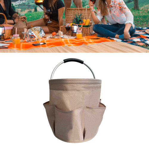 Waterproof PE Coating Tool Organizer Bag, Lightweight But Strong Foldable Tool Bag With Collapsible Design Comfortable Handle Space Saving Multi 2
