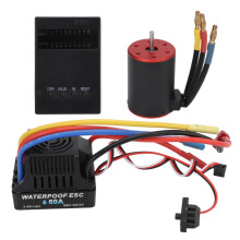 60A Brushless-Regler und Motor-Kombination für RC-Cars und -Trucks, Hochfrequenz-Antriebssystem, niedriger Widerstand,