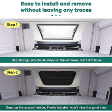 16In x 16In Waterproof Thickened Magnetic RV Window Shade, Foldable Magnet Motorhome Blackout Ventilation Cover