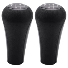 2X 5 Speed Schaltknauf Kunststoff 12mm Loch (Schwarz) für 1Er Bis 7Er X5 E30 E36 E46 E39 E34 Z3
