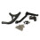 Motorcycle Adjustable Steering Stabilize Damper Bracket Kit for  Multistrada V4 S  V4 PIKES  Black 1