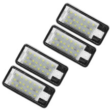 4Pcs Car LED License Number Plate Light Lamp White for - A3 S3 8P A4 B6 B7 A5 A6 4F Q7 A8 S8 C6