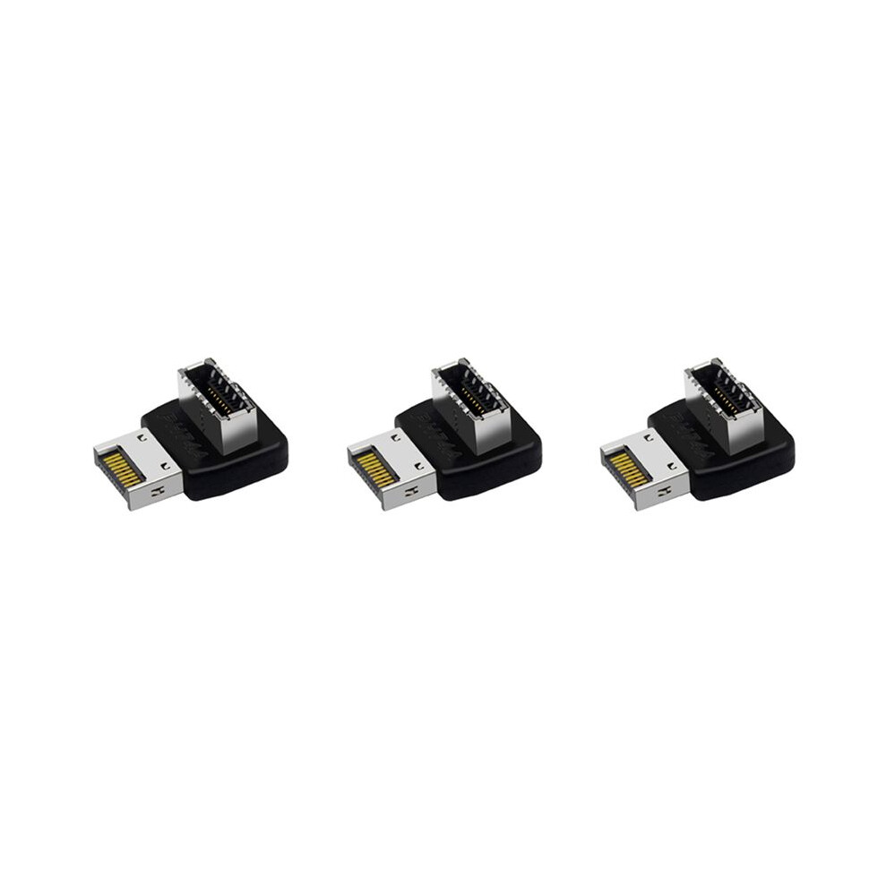 3X Computer Motherboard Type-E Usb 3.1 Type-E Interface 90 Degree Steering Elbow Front Type-C Installed Adapter(Ph74a) 6031643732984